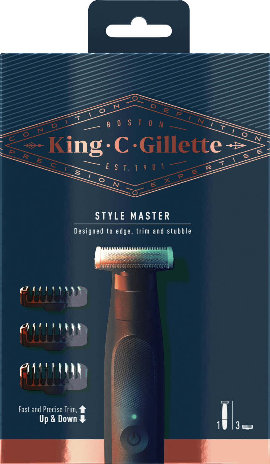 King C. Gillette Style Master tondeuse barbe