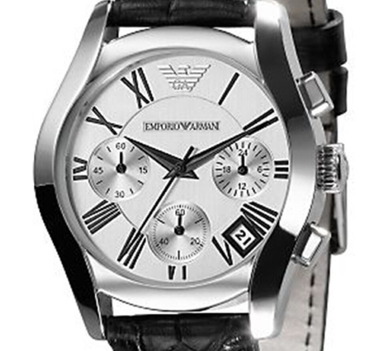 Montre Emporio Armani Femme AR0670 Bracelet Cuir effet croco