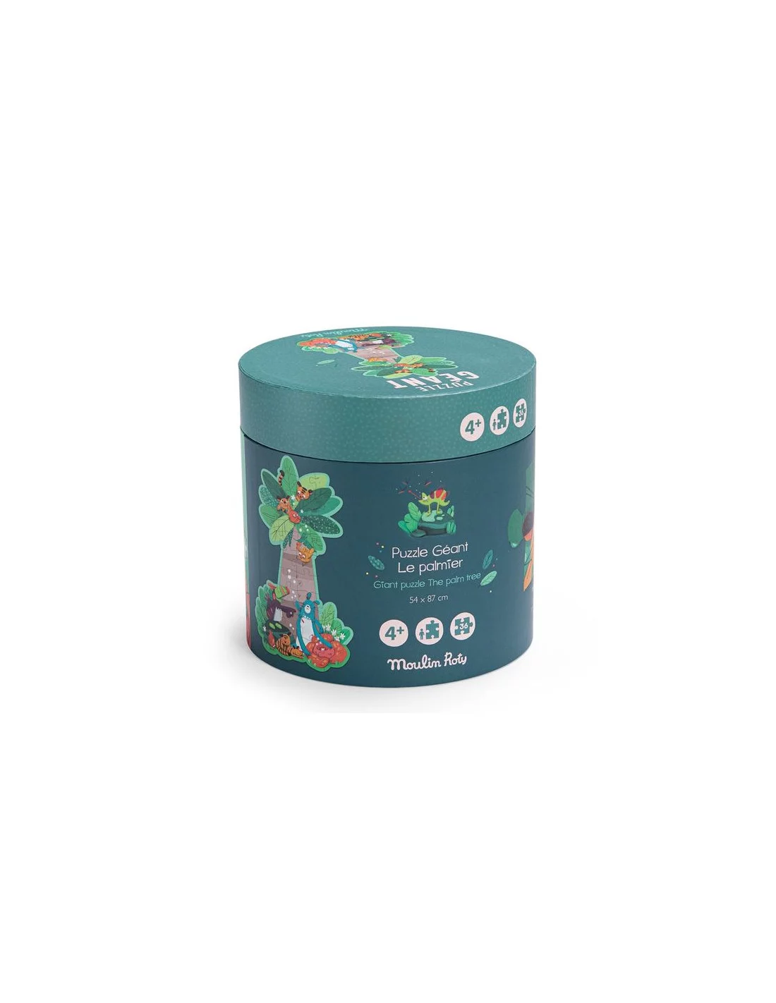 MOULIN ROTY puzzle géant palmier (36 pièces) - dans la jungle