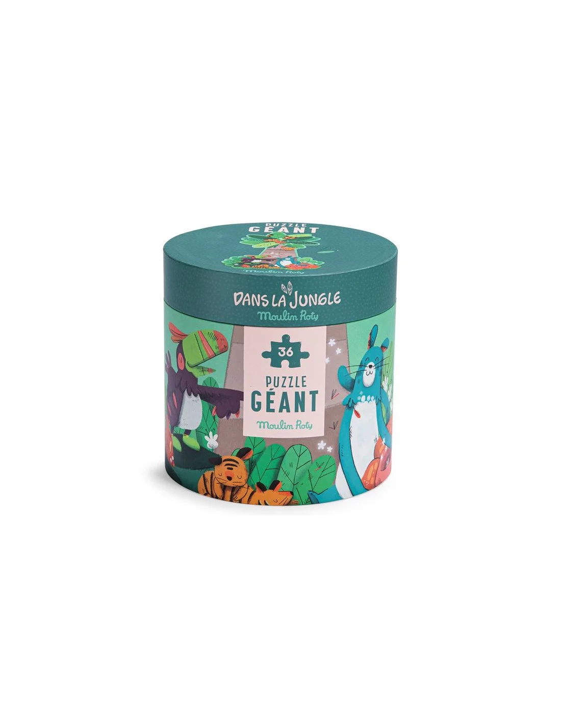 MOULIN ROTY puzzle géant palmier (36 pièces) - dans la jungle