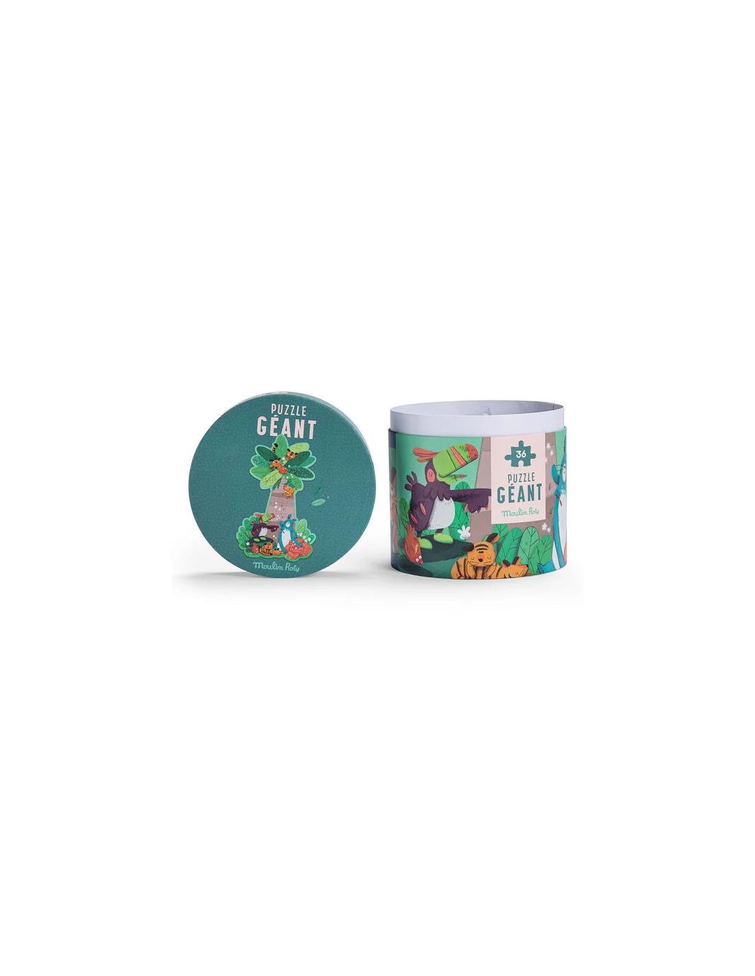 MOULIN ROTY puzzle géant palmier (36 pièces) - dans la jungle