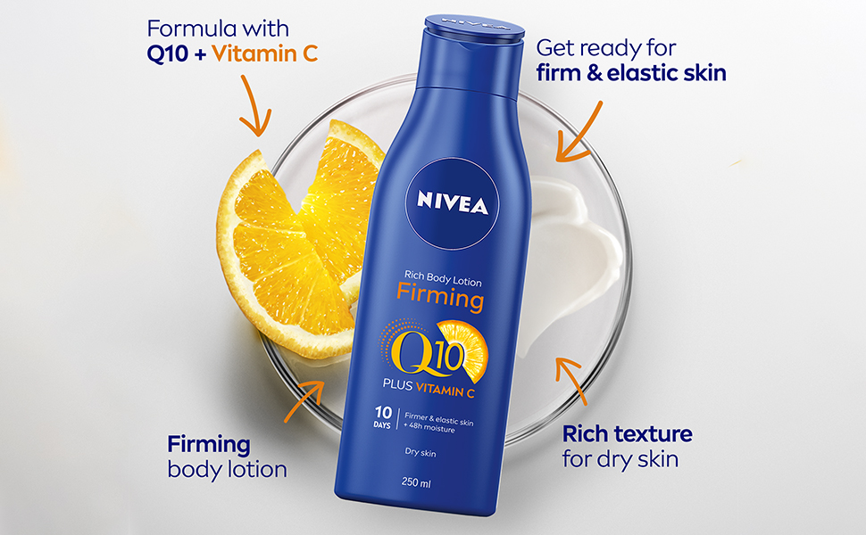Nivea Q10 + Vitamin C Lait - Crème Fermeté 400 ml