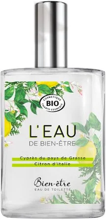 Bien-Etre BIO Eau de toilette 75 ml citron d'Italie et cyprès du Pays de Grasse