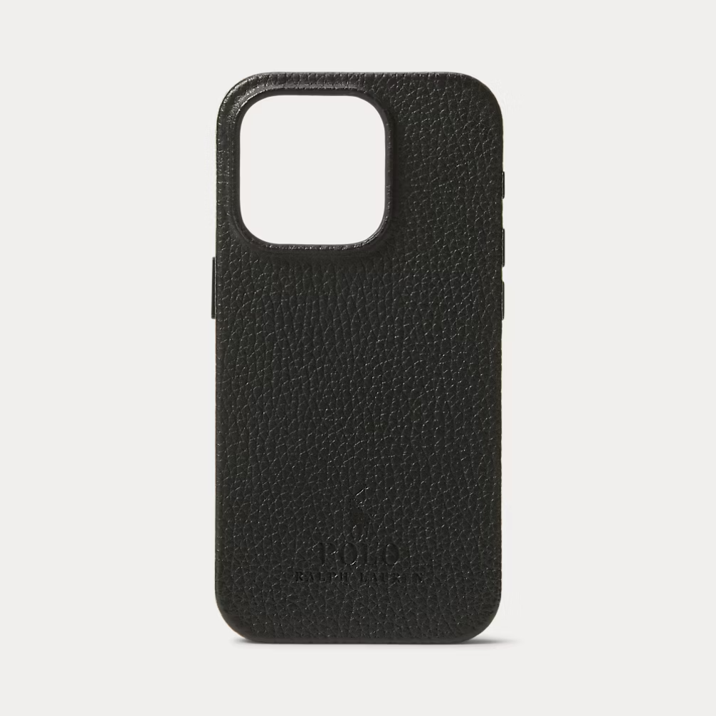 POLO RALPH LAUREN Coque iPhone 15 Pro Max en cuir + MagSafe
