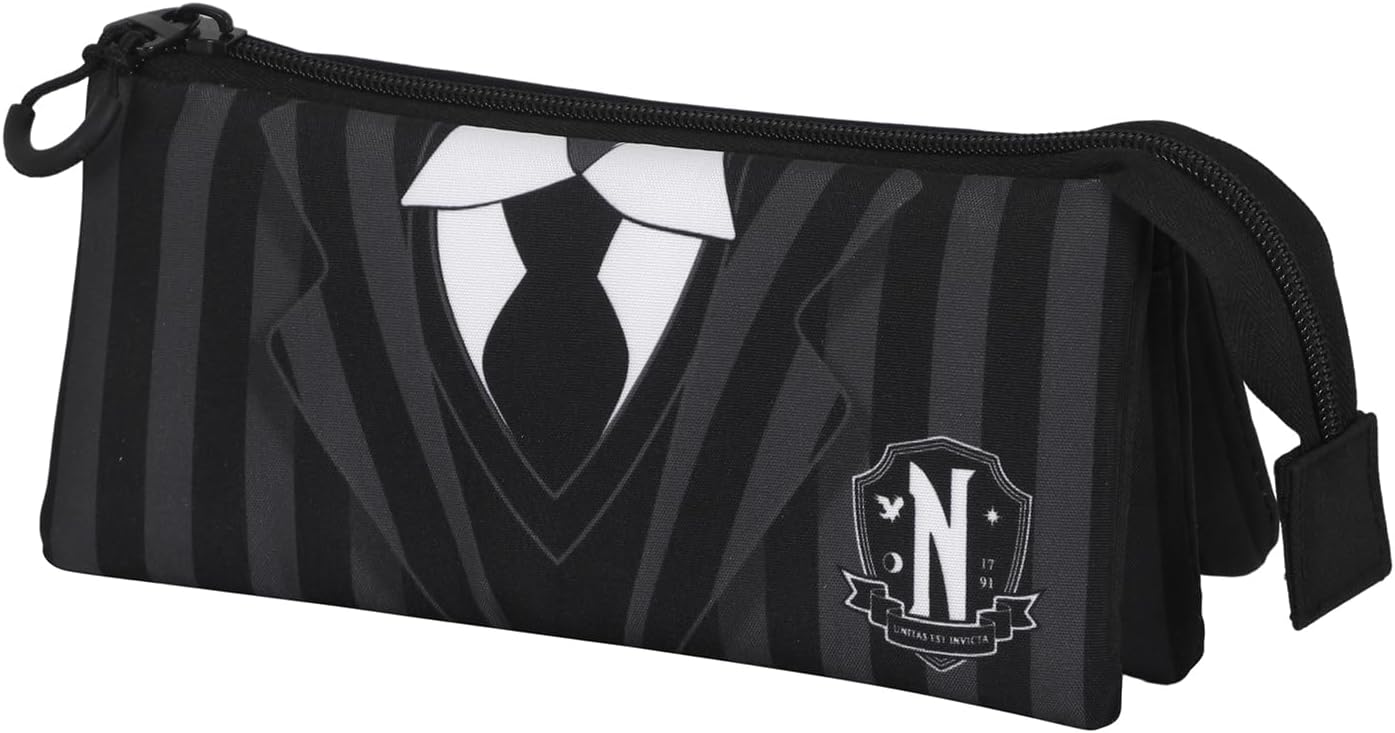 Wednesday Karactermania Uniform-Trousse Uniform Triple Large FAN 2.0, Noir