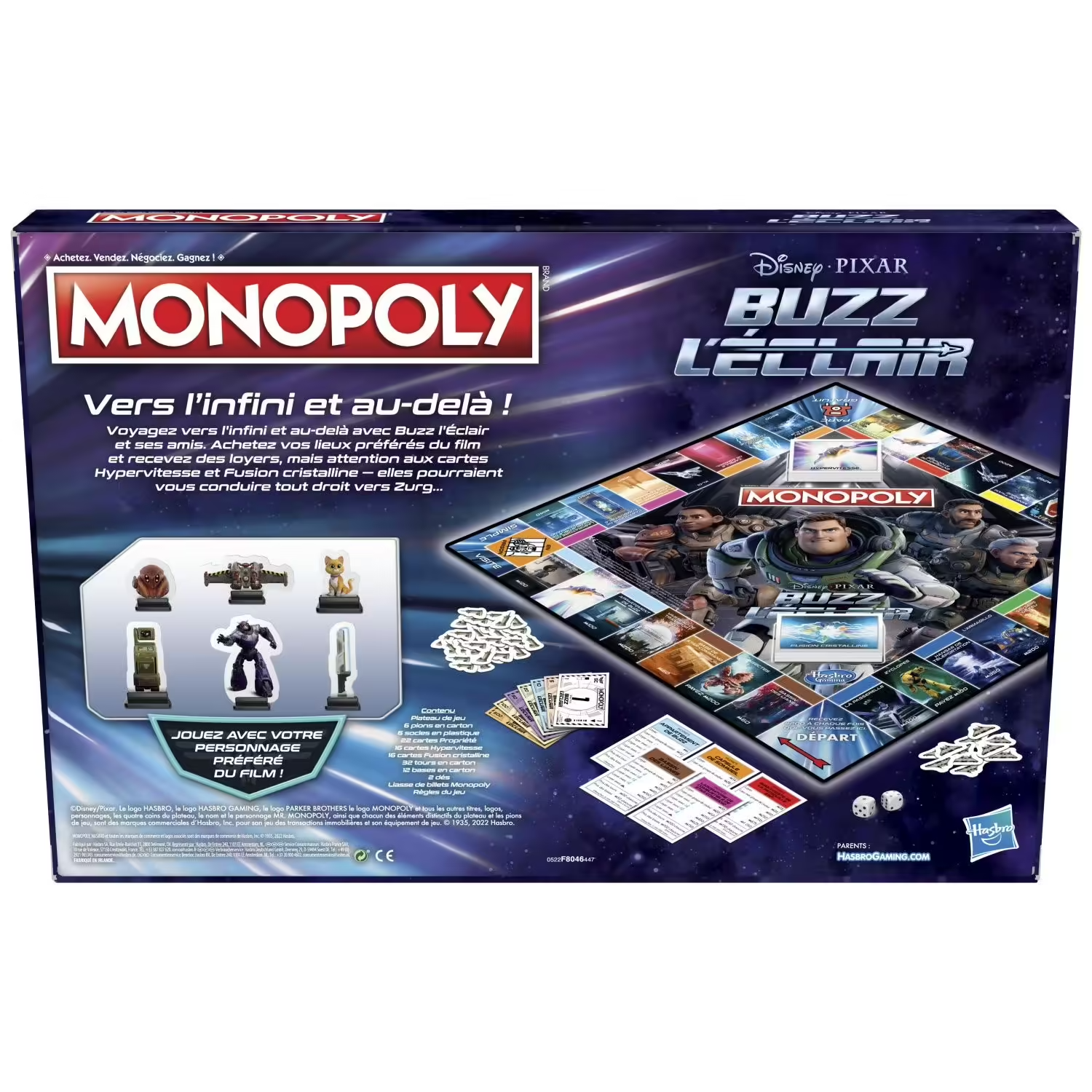HASBRO Jeu Monopoly Lightyear Buzz L'éclair