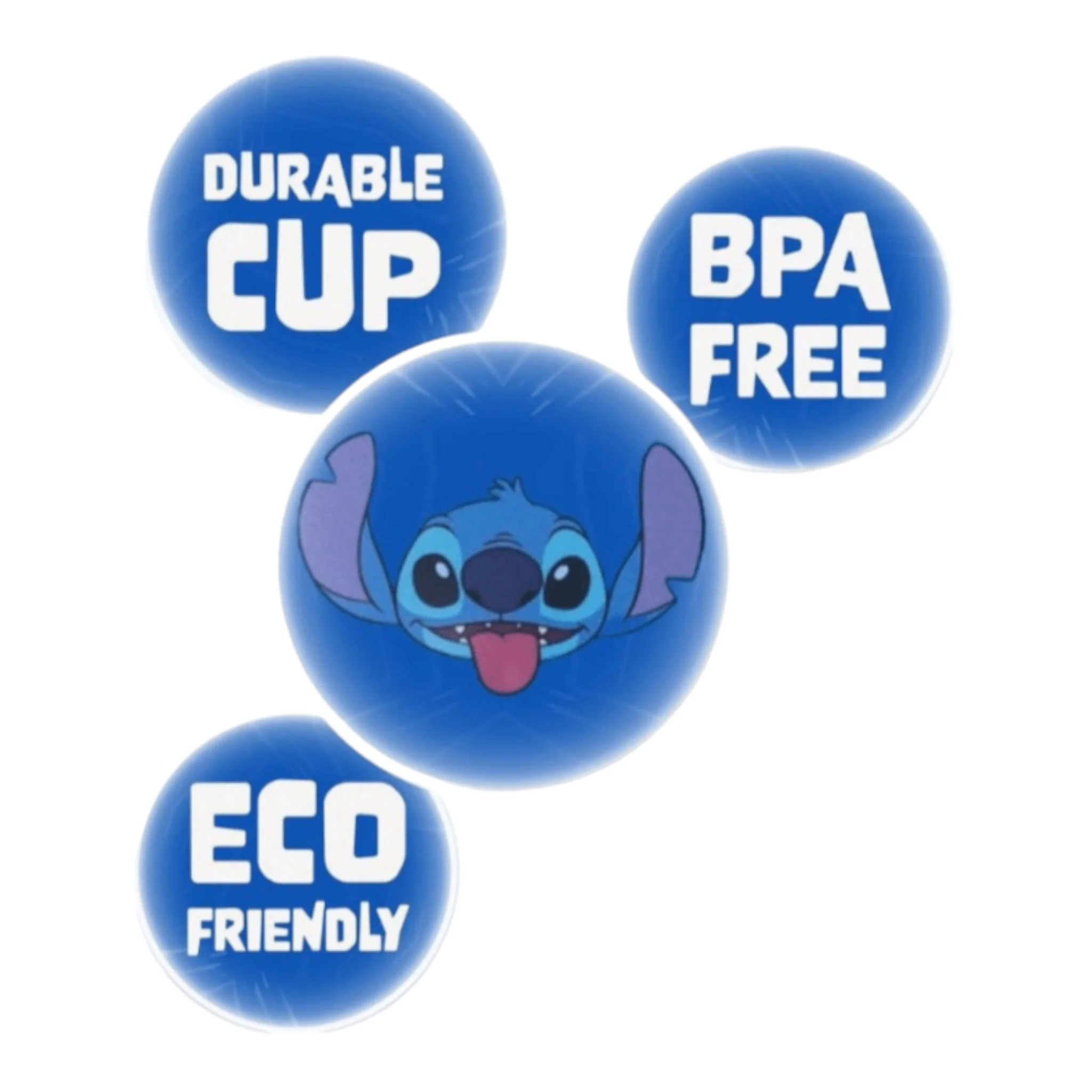 Disney Gobelet gobelet réutilisable avec paille Stitch Palms - Stor