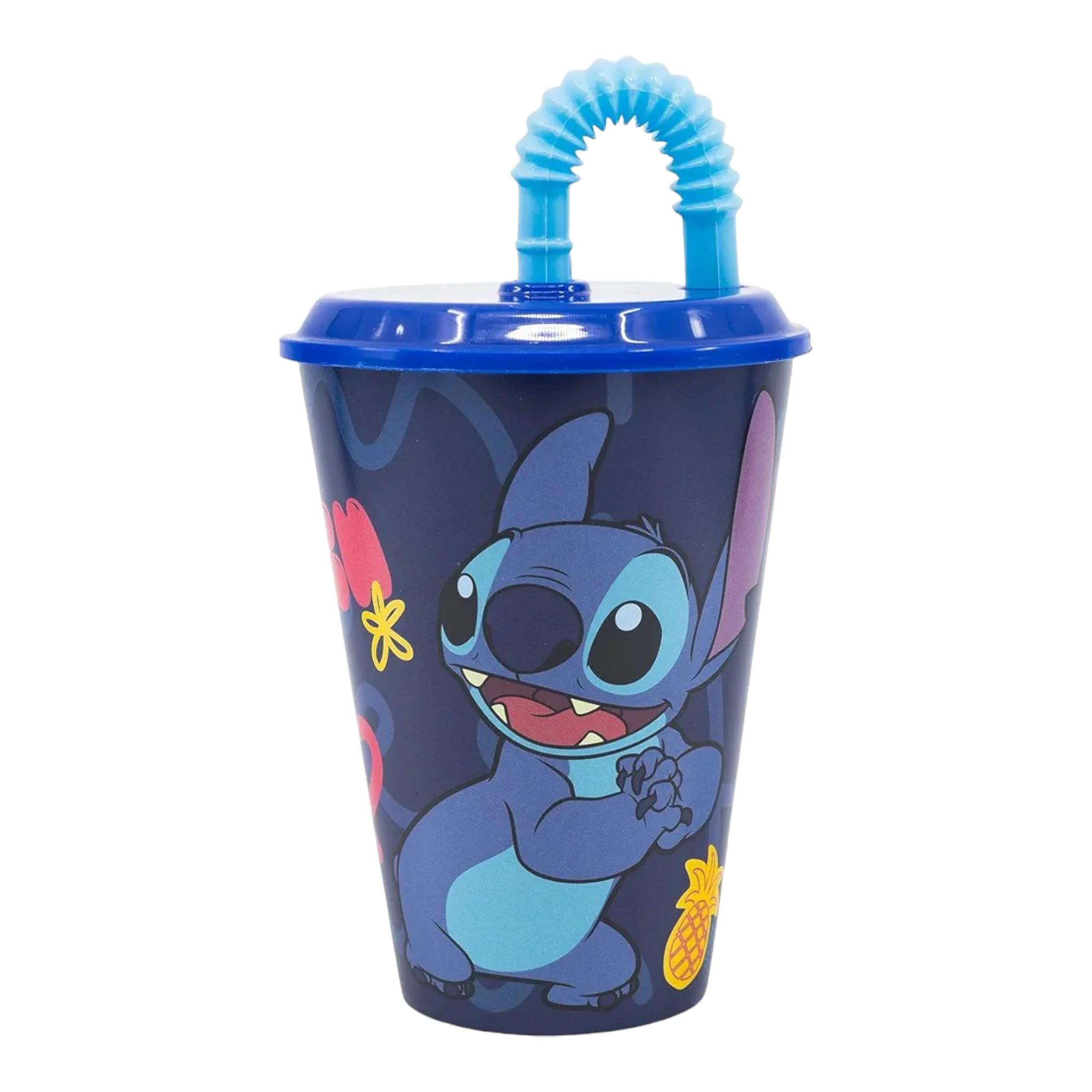 Disney Gobelet gobelet réutilisable avec paille Stitch Palms - Stor
