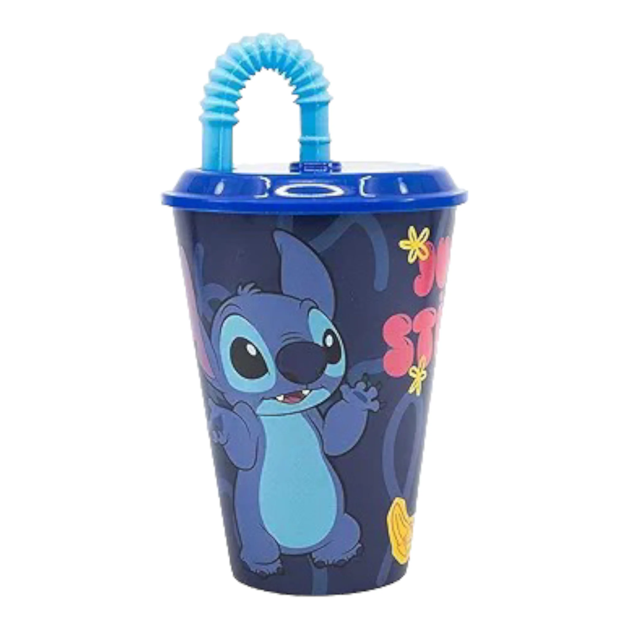 Disney Gobelet gobelet réutilisable avec paille Stitch Palms - Stor