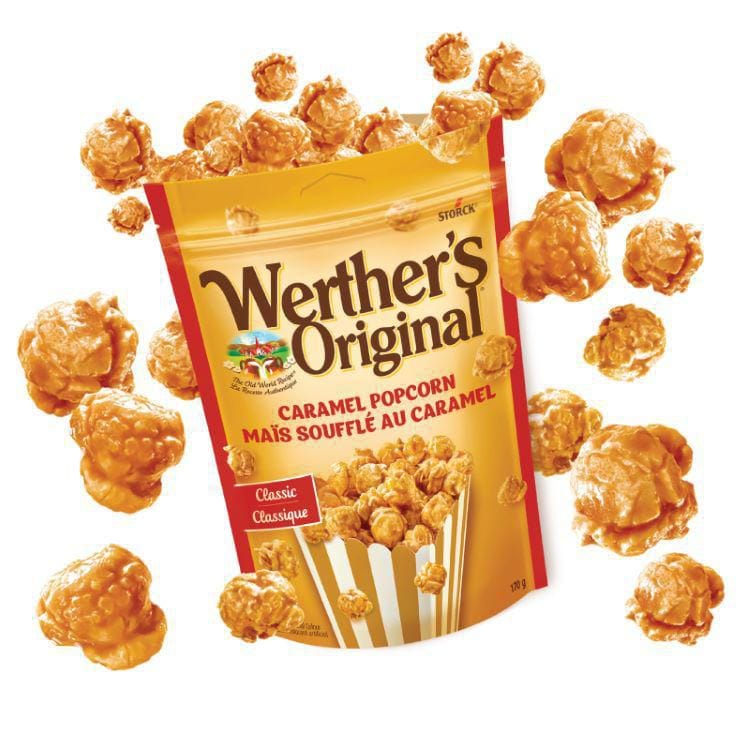Werther's Original - Popcorn Classic Germany Storck Original - Popcorn enrobé de caramel crémeux XXL - 624 g -