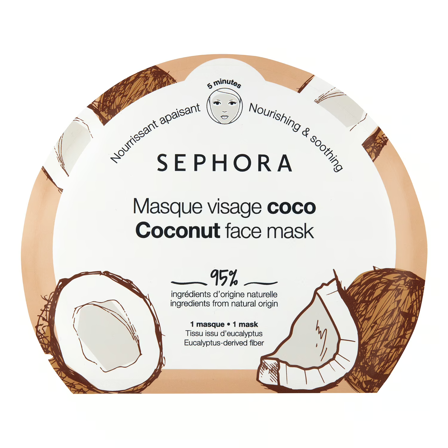 SEPHORA Masque visage coco ou grenade / coconut or Pomegranate face mask