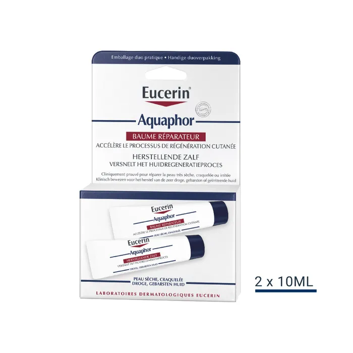 Eucerin AQUAPHOR - Baume Réparateur Cutané - Peaux Sèches, 2x10ml