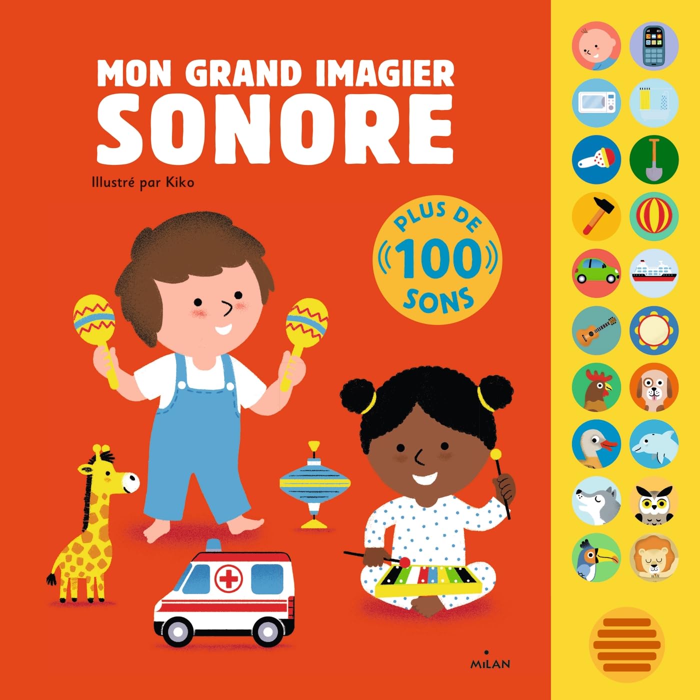 Milan - Mon Grand Imagier Sonore - Livre avec plus de 100 sons