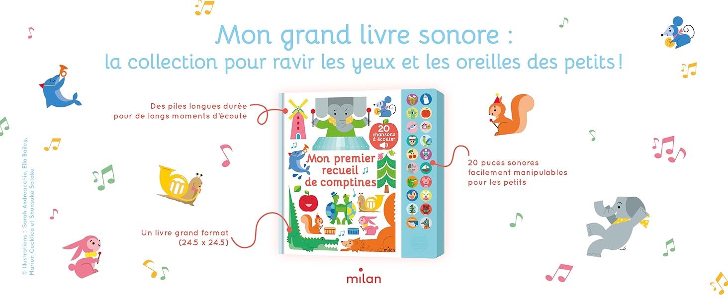 Milan - Mon Grand Imagier Sonore - Livre avec plus de 100 sons