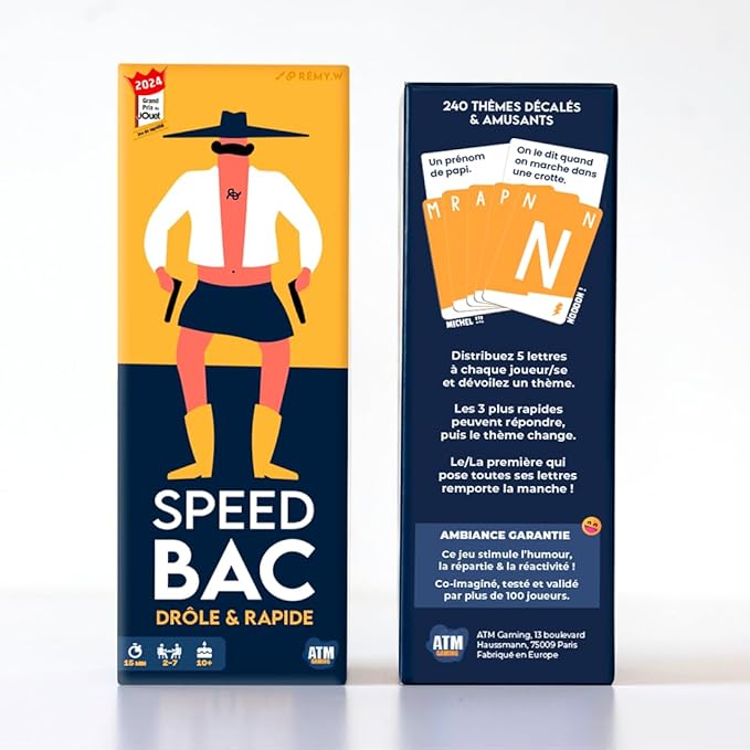 ATM Gaming Speedbac - Jeu de société - Grand Prix du Jouet 2024