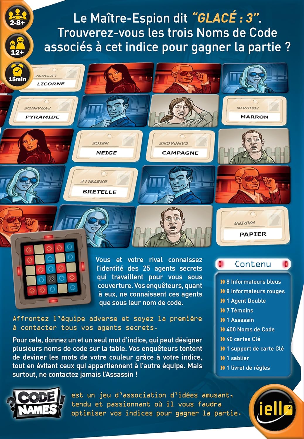 IELLO - 51285 - CodeNames - Jeu d’Association d’Idées - Version Française