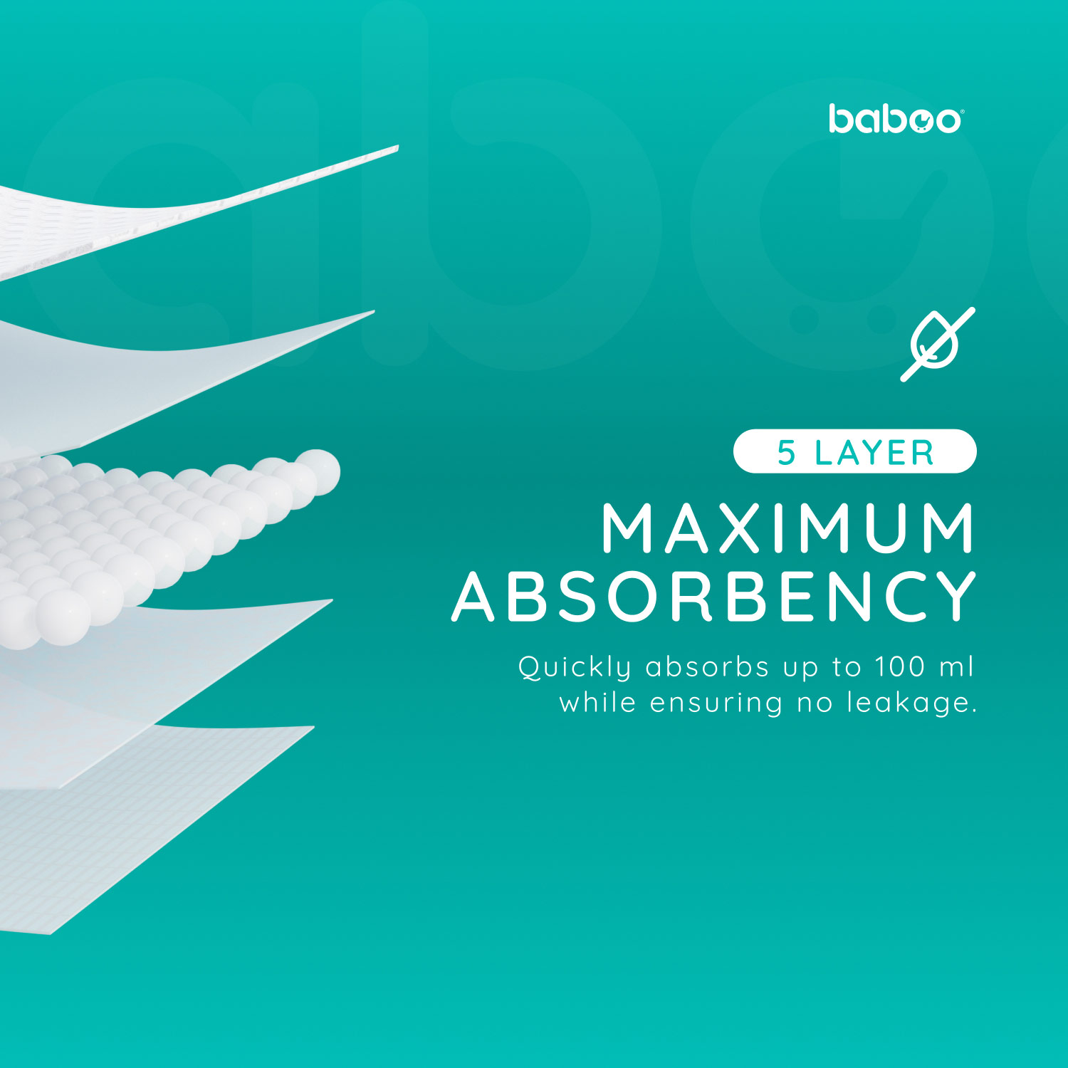 BABOO - Coussinets d'allaitement jetables - 40 pièces