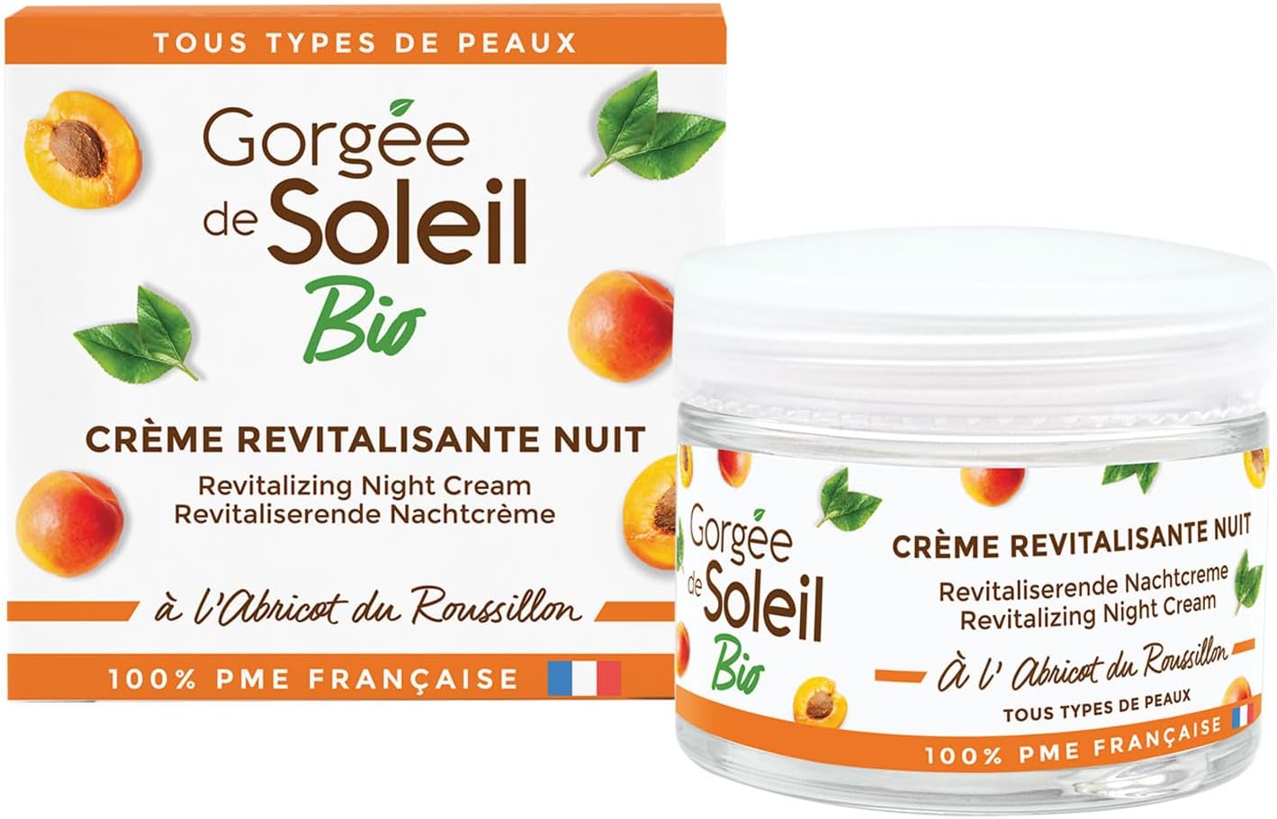 Gorgée De Soleil Crème De Nuit Revitalisante Tous Types De Peaux 50 Ml