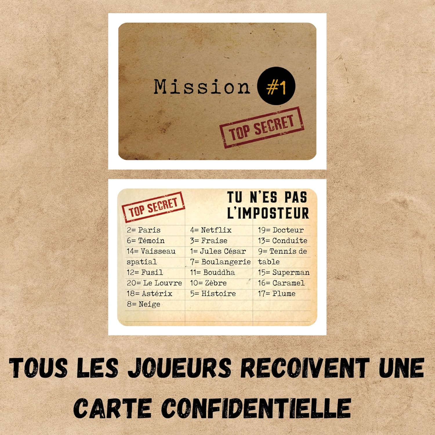 Oh Happy Games - L'Imposteur - Saurez-Vous Le démasquer ? Bluff, Créativité, Jeux de Mots et Suspicions ! Jeu d'ambiance