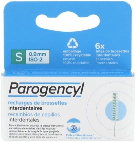 Parogencyl recharges de brossettes interdentaires 0,8 mm (XS) ou 0,9 mm (S)