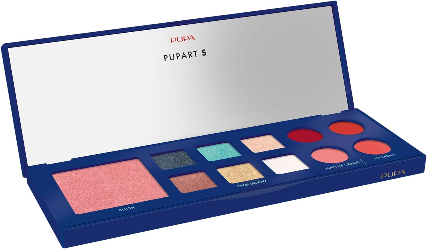 Pupa Milano - atelier Pupart S Make-Up Palette de maquillage avec miroir - 004 (Blue) bleue