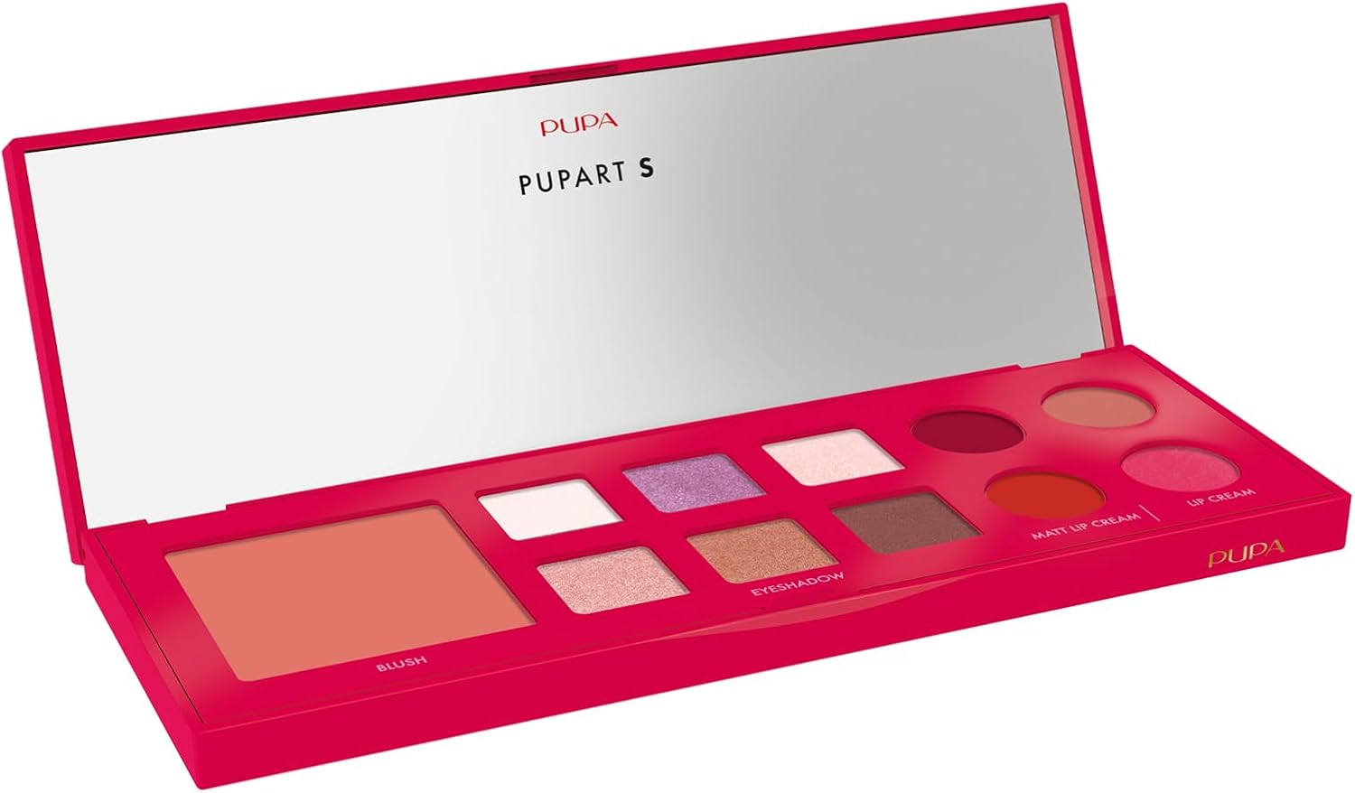 Pupa Milano - atelier Pupart S Make-Up Palette de maquillage avec miroir - 003 (Red) rouge