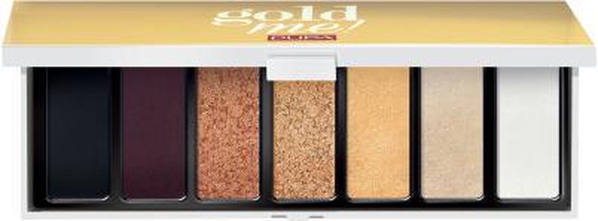 PUPA Milano - palette Gold Me - ombre à paupière 001 Mat, Métallique, Satin multi finish