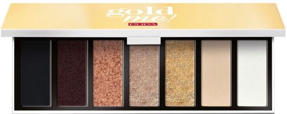 PUPA Milano - palette Gold Me - ombre à paupière 001 Mat, Métallique, Satin multi finish