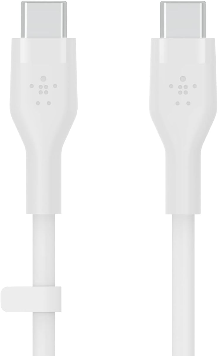 Belkin BoostCharge Flex USB-C vers USB-C cable USB C pour iPhone, MacBook, iPad Pro, Samsung, Google Pixel, 1 m, blanc