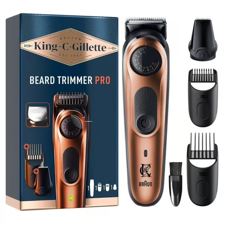 Tondeuse à Barbe King C. Gillette Pro - Rasoir électrique Multi-usages - Beard Trimmer Pro