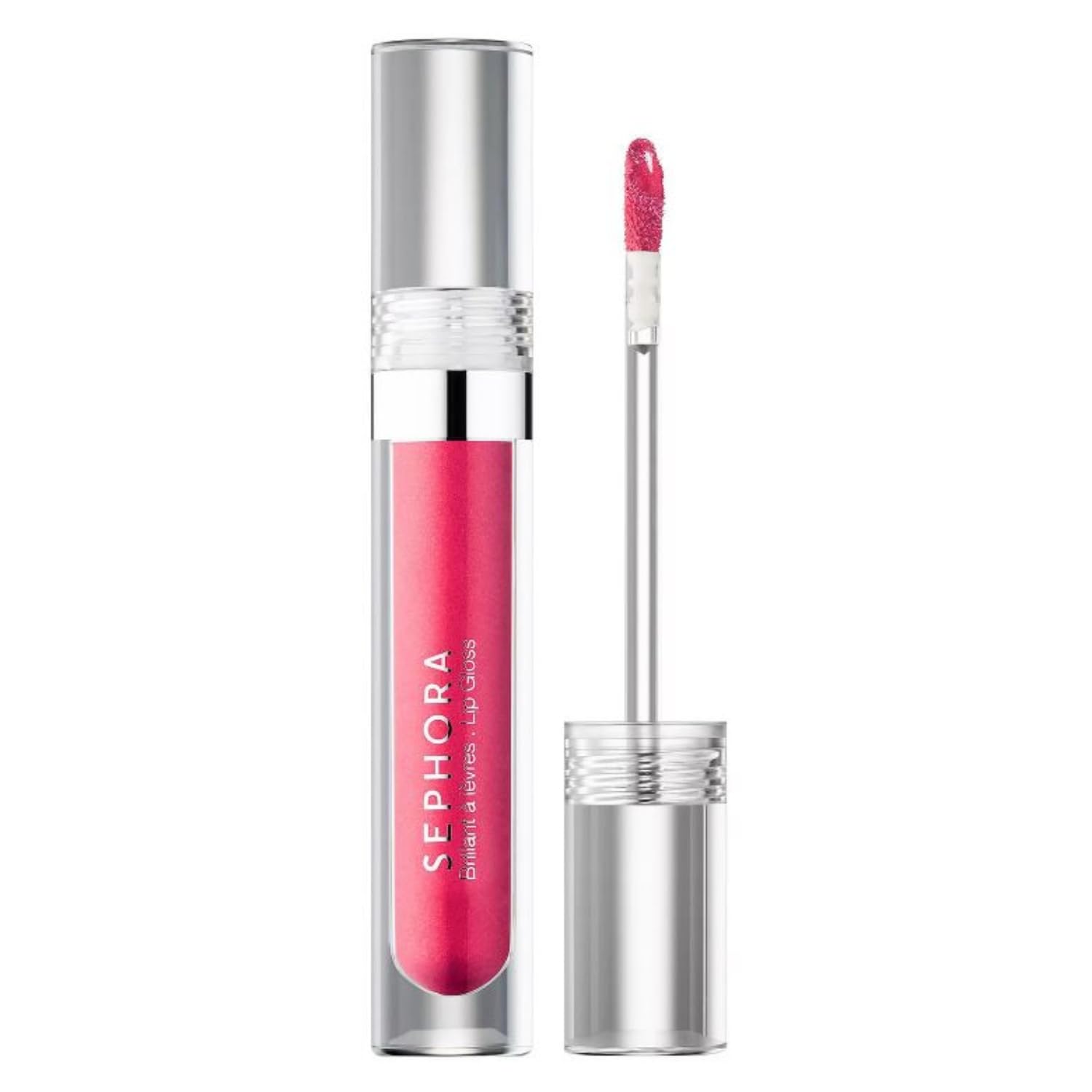  SEPHORA - Brillant à lèvres Glossed - Lip gloss - 90 Glam (rose poudré métallisé) - 0,1 oz/3 ml