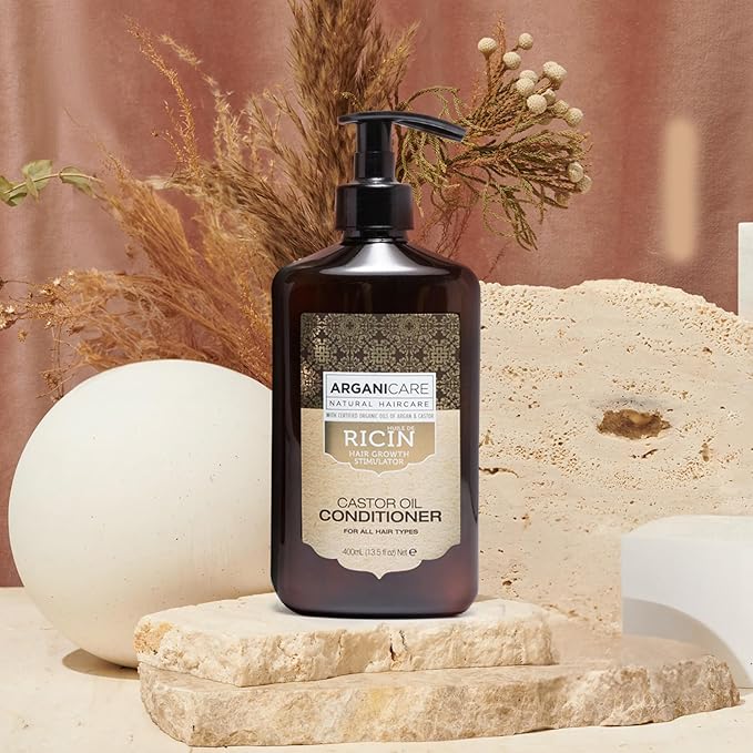 ARGANICARE - Coffret Shampooing + Après-shampooing Ricin - 400 ml + 400 ml