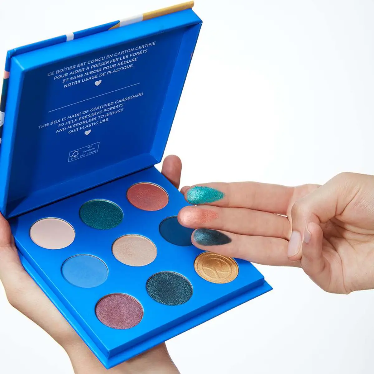 Yves Rocher - palette de fards à paupières - palette de 9 teintes Lande Océane - looks affirmés et stylés