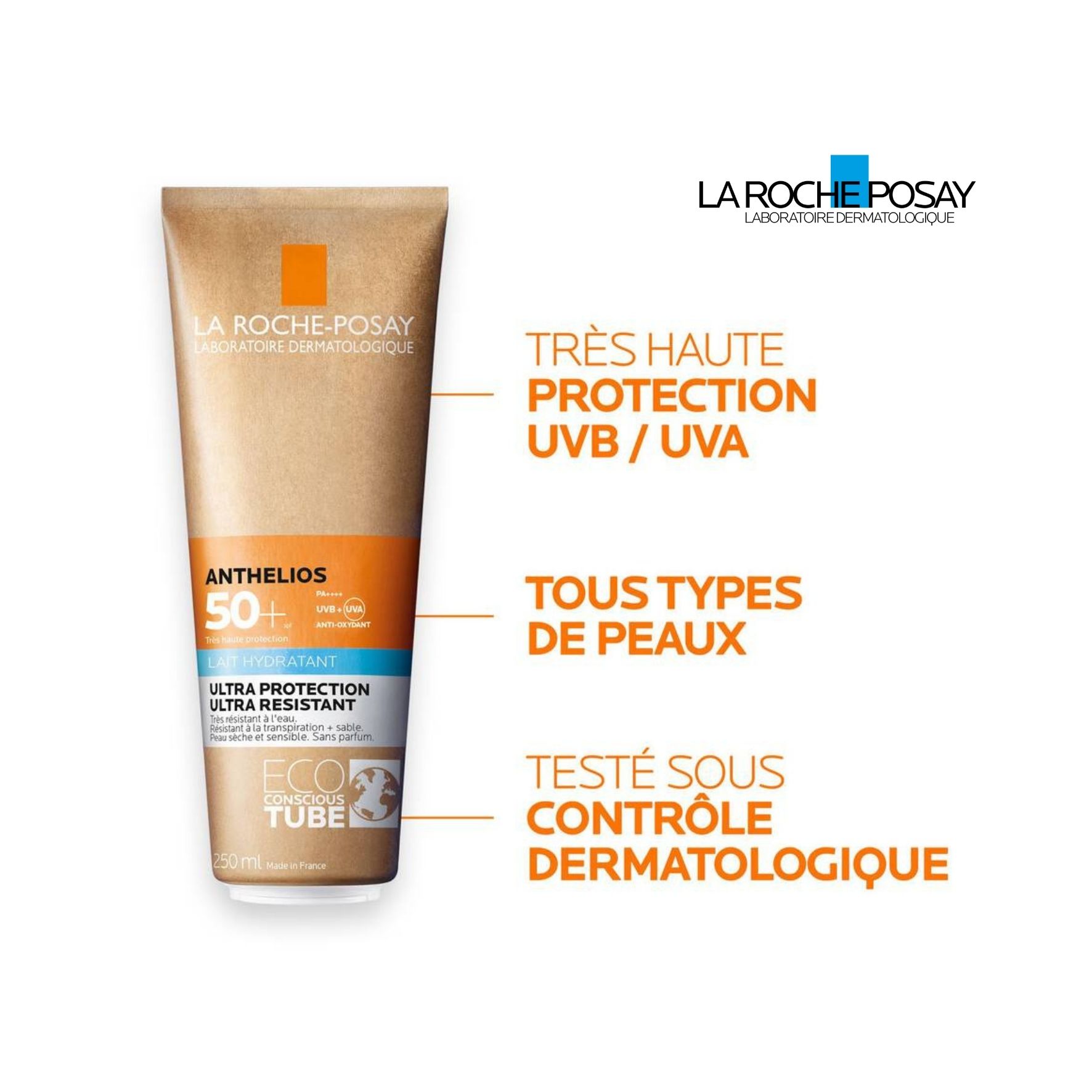 LA ROCHE POSAY Anthelios Lait Hydratant eco+ 250 ml SPF50+