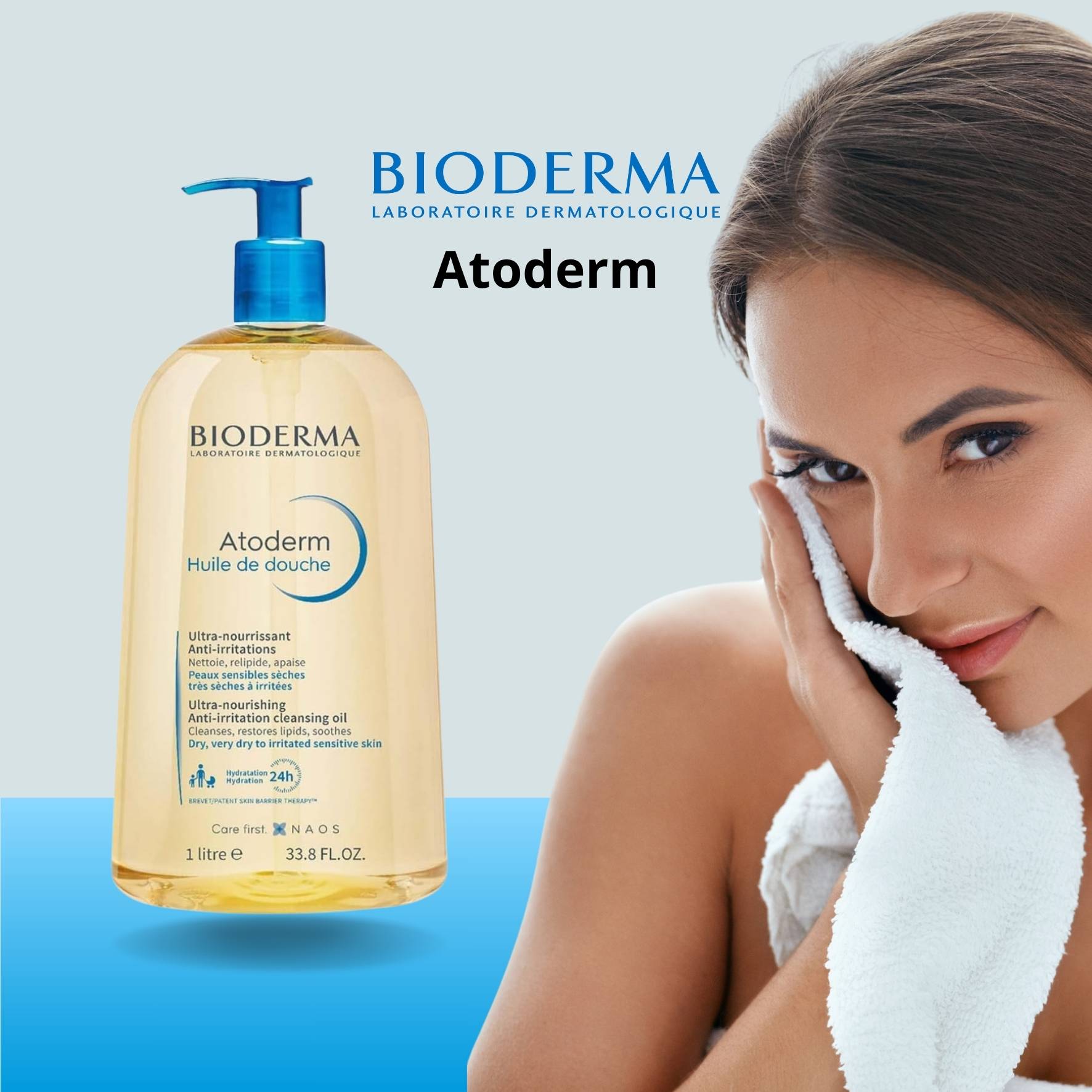 BIODERMA  - Atoderm Huile de Douche - 1 L