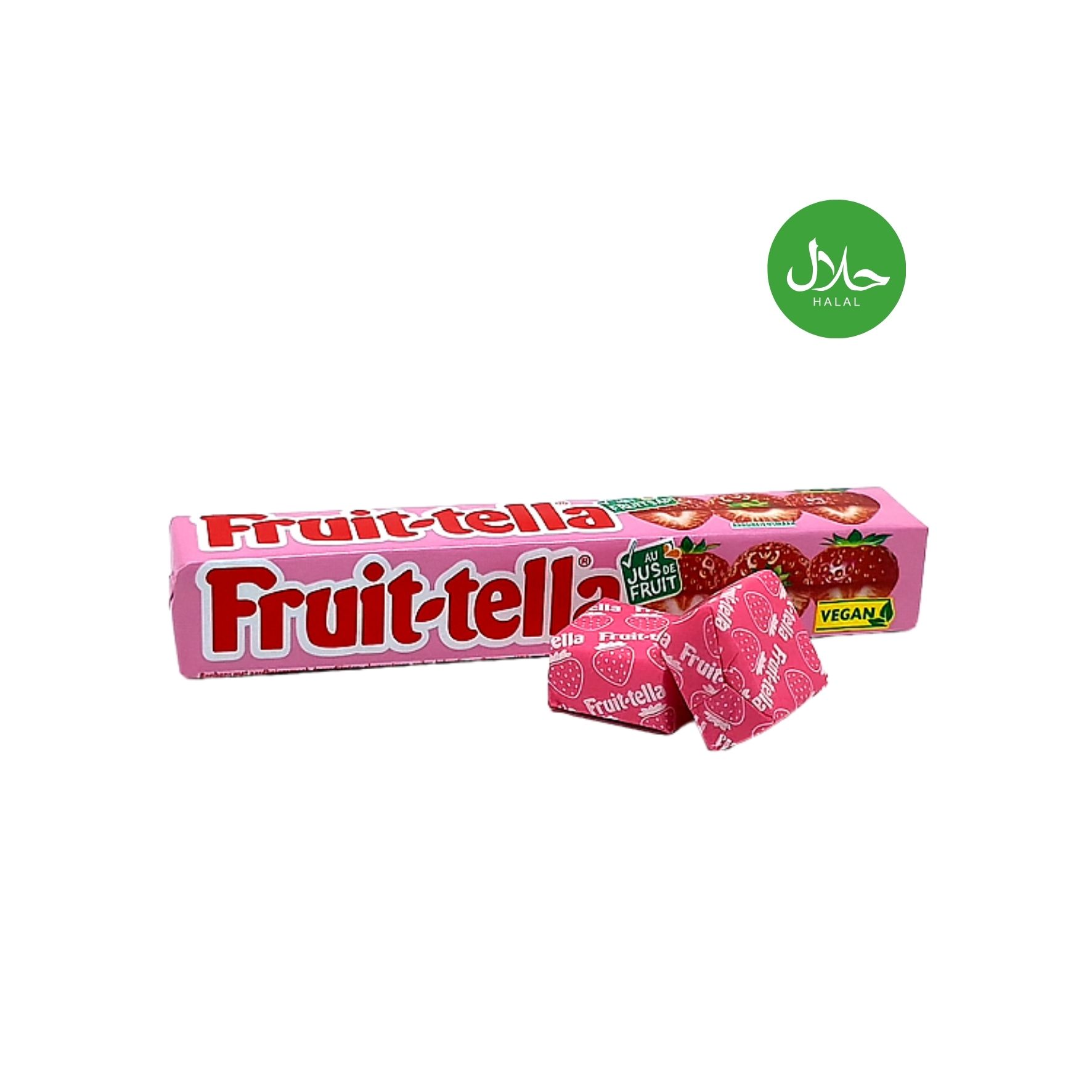 Fruit-tella Strawberry Flavoured Chew Candy 3 X 41g - Fruitella fraise