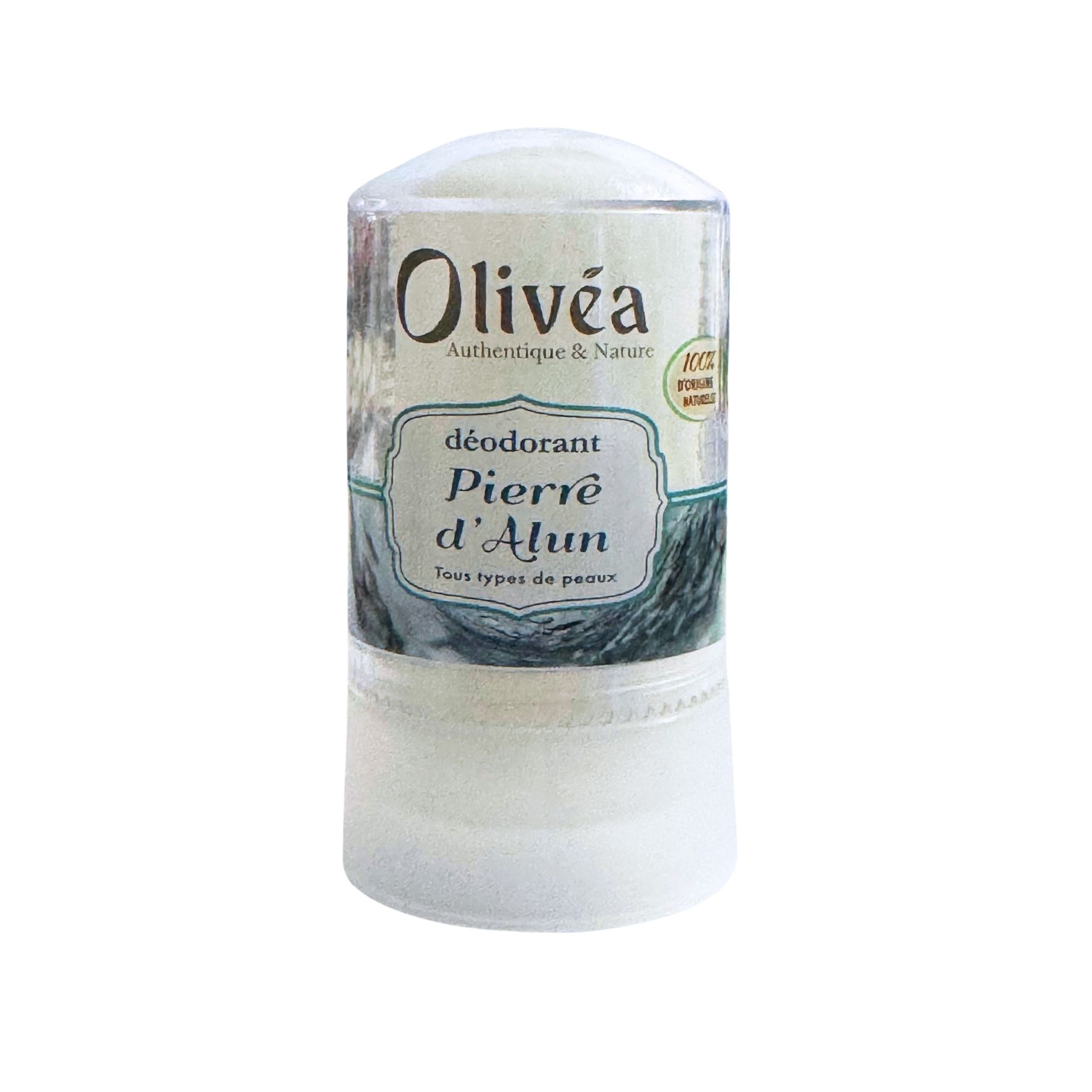 Olivéa Déodorant Stick Unisexe à la Pierre d’Alun – 60 g déodorant à la pierre d'alun