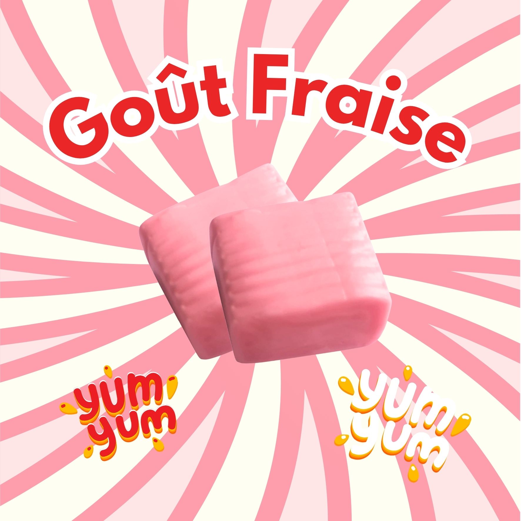 Fruit-tella Strawberry Flavoured Chew Candy 3 X 41g - Fruitella fraise