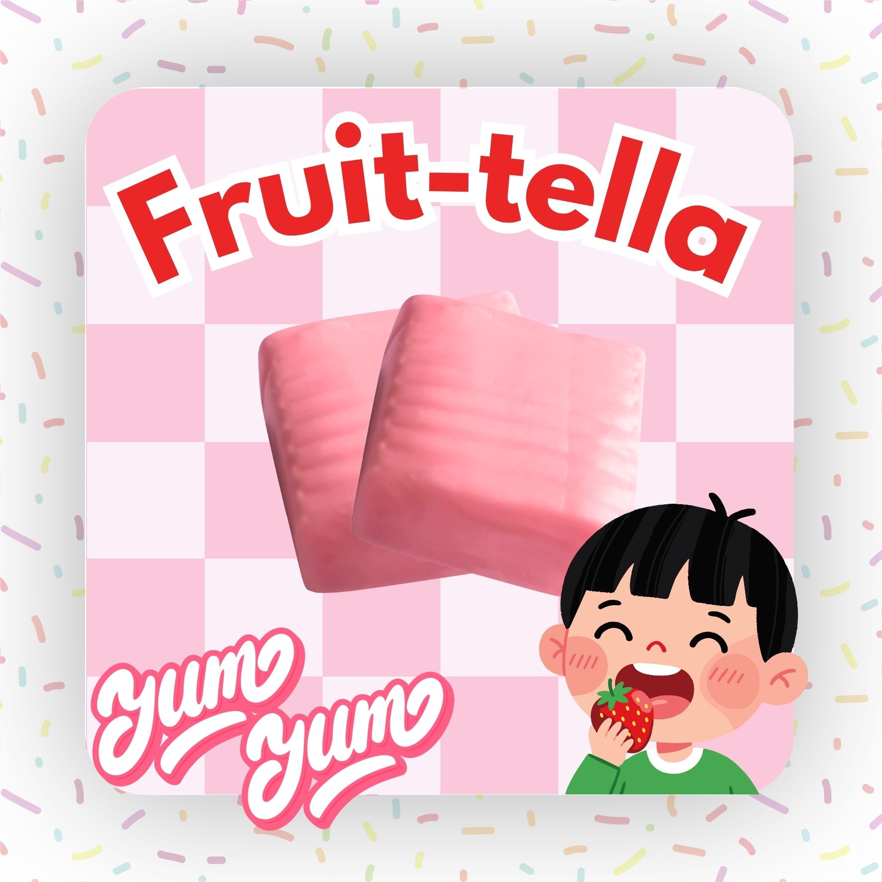 Fruit-tella Strawberry Flavoured Chew Candy 3 X 41g - Fruitella fraise