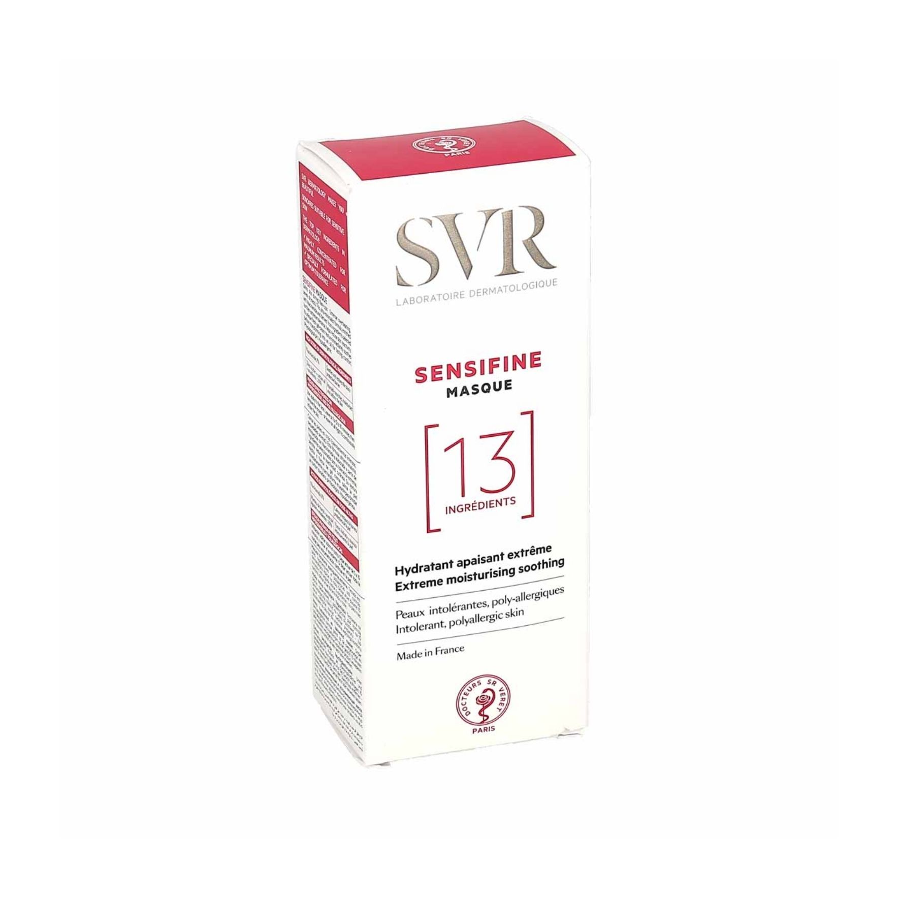 SVR Sensifine Masque 50 ml — Masque apaisant & hydratant pour peaux sensibles