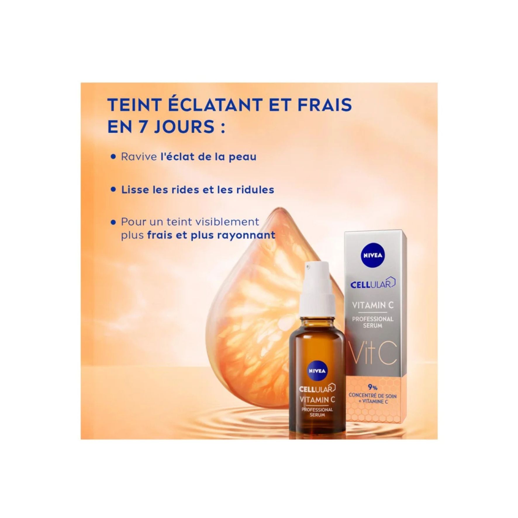 NIVEA Professional Sérum Vitamine C – Sérum Revitalisant & Énergisant (30 ml)