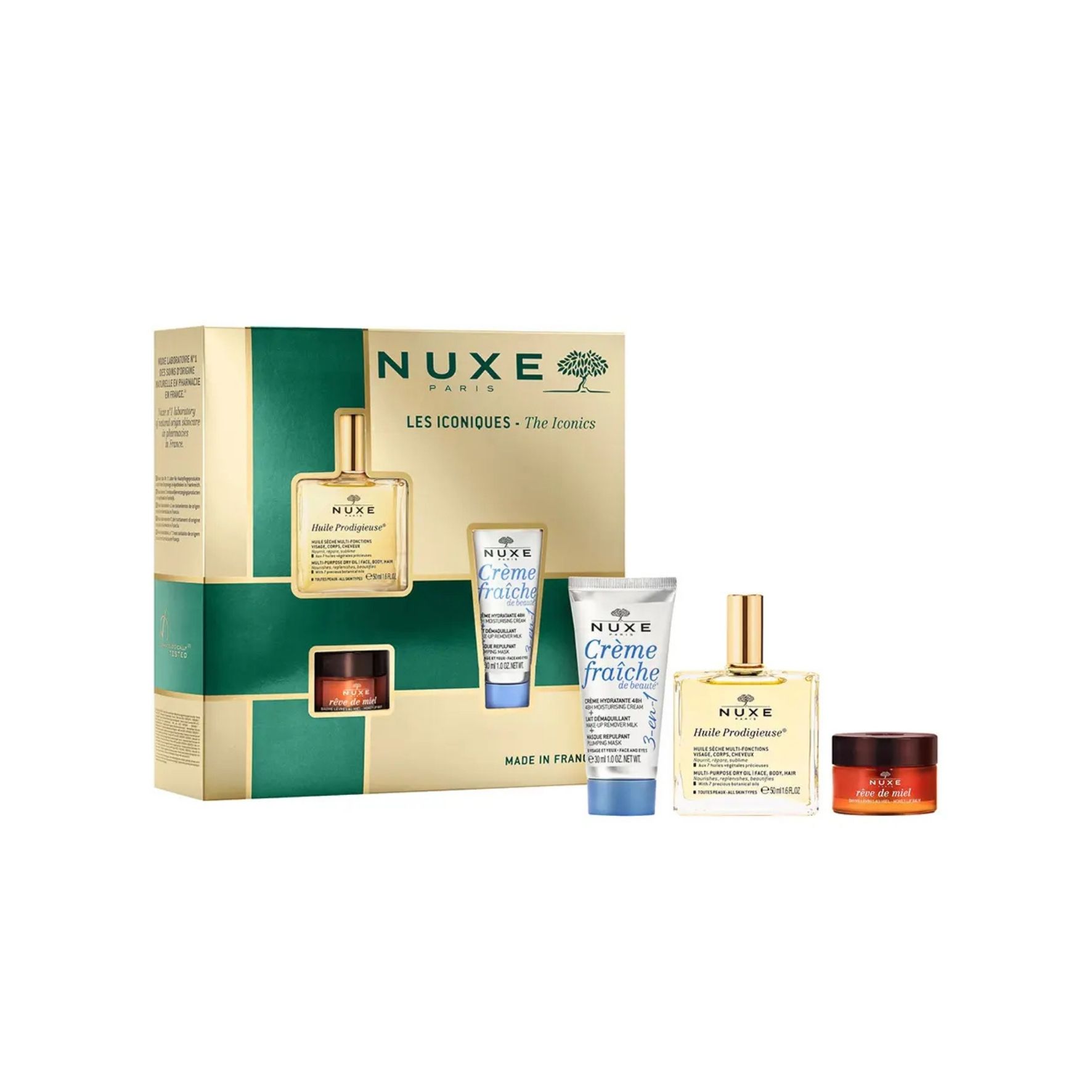 Nuxe coffret « La Fête en Rose » – Huile Prodigieuse Florale 100 ml + Parfum 15 ml + Gelée de Douche 100 ml + Bougie d’intérieur 70g