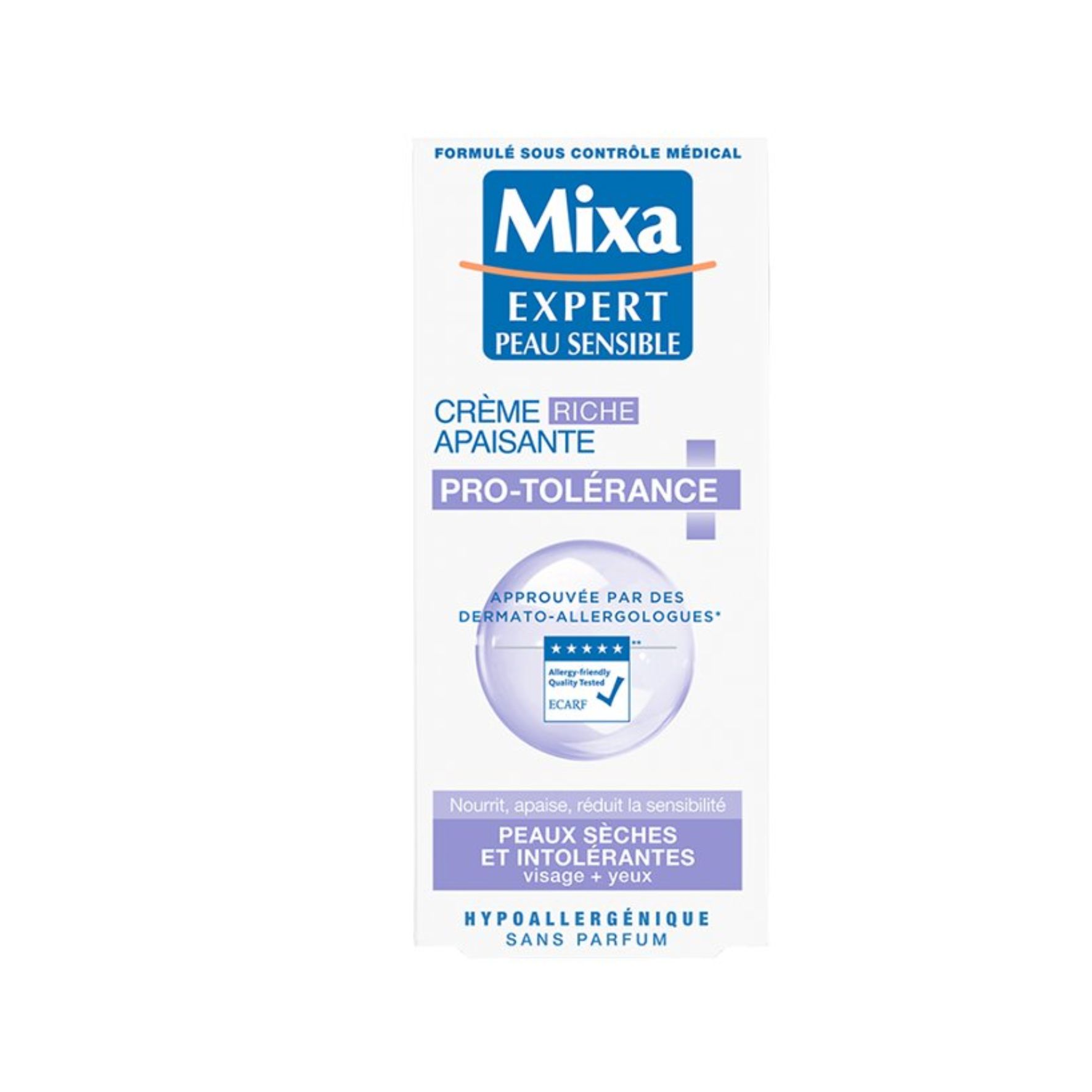 Mixa Expert Pro-Tolérance Crème Riche Apaisante – Peaux sensibles / intolérantes