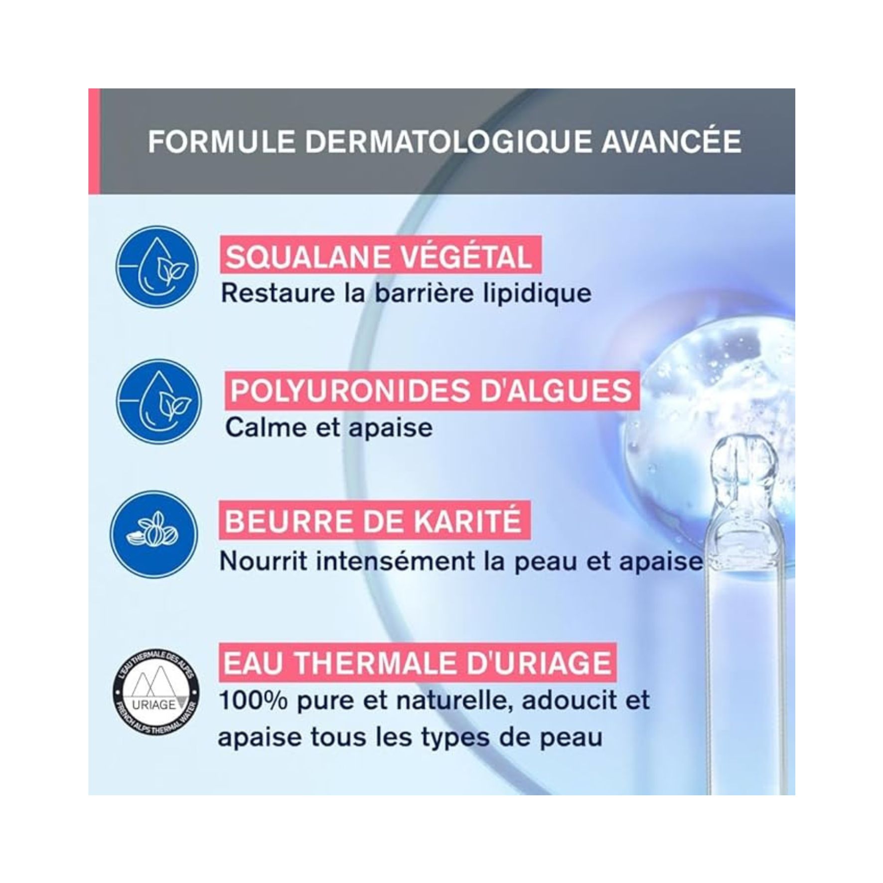 Uriage Toléderm Control – Soin Calmant Intensif Haute Tolérance – 40 ml
