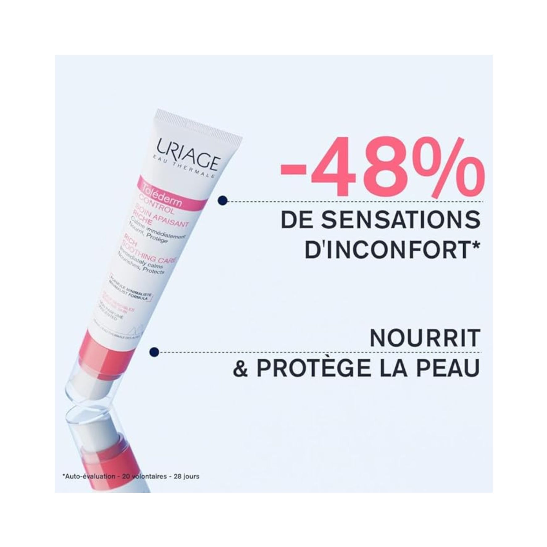 Uriage Toléderm Control – Soin Calmant Intensif Haute Tolérance – 40 ml