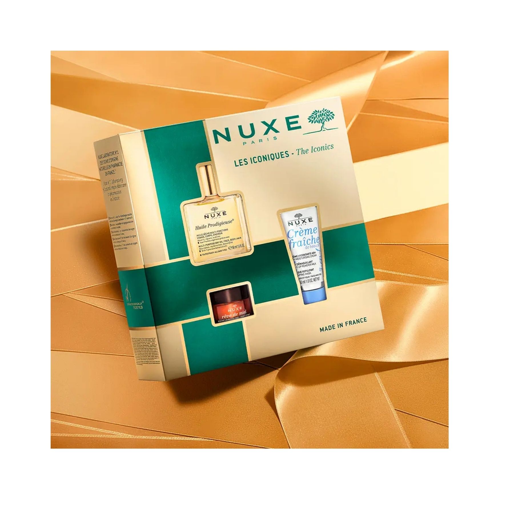 Nuxe coffret « La Fête en Rose » – Huile Prodigieuse Florale 100 ml + Parfum 15 ml + Gelée de Douche 100 ml + Bougie d’intérieur 70g