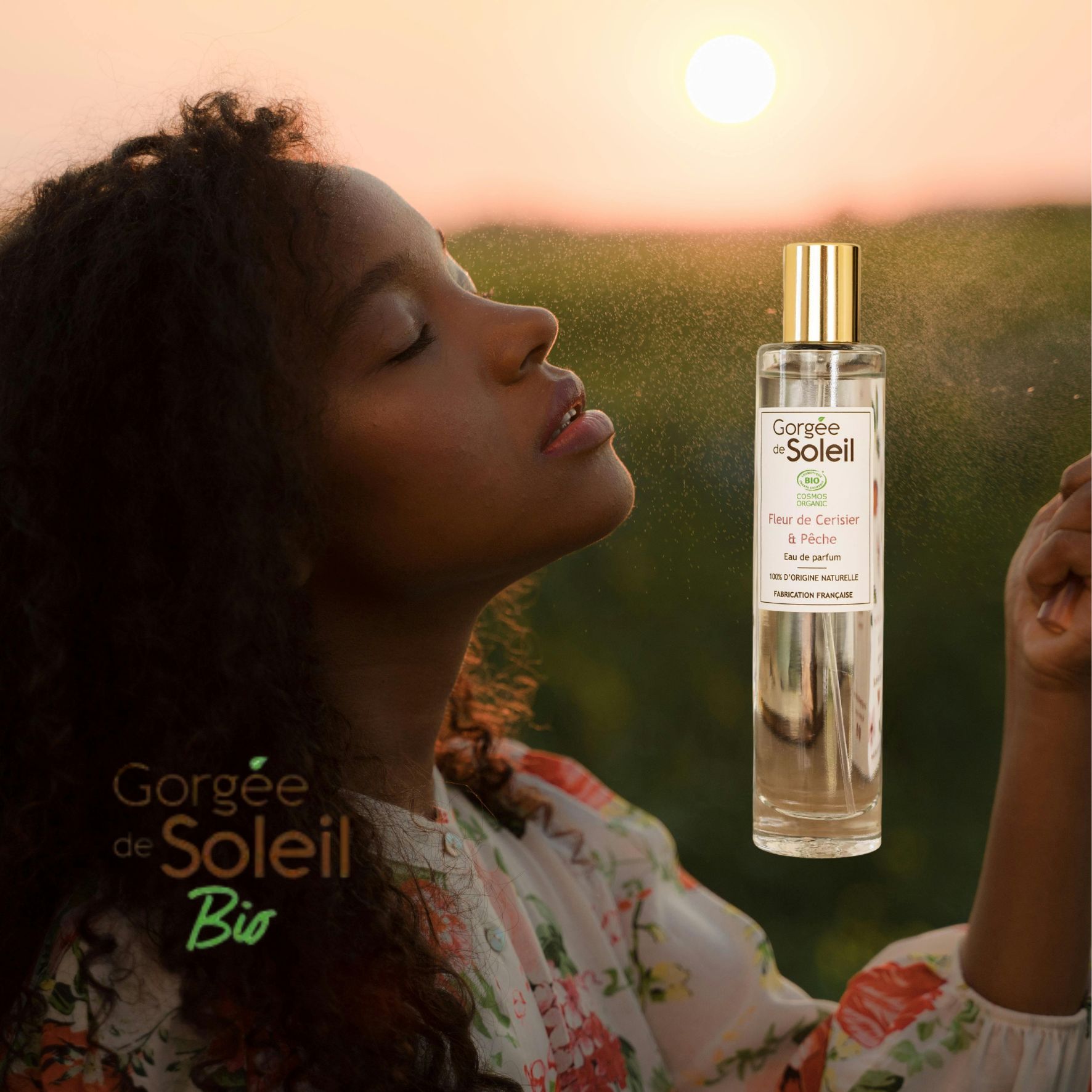 Gorgée de Soleil Eau de Parfum Fleur de Cerisier et Pêche – BIO COSMOS 50 ml