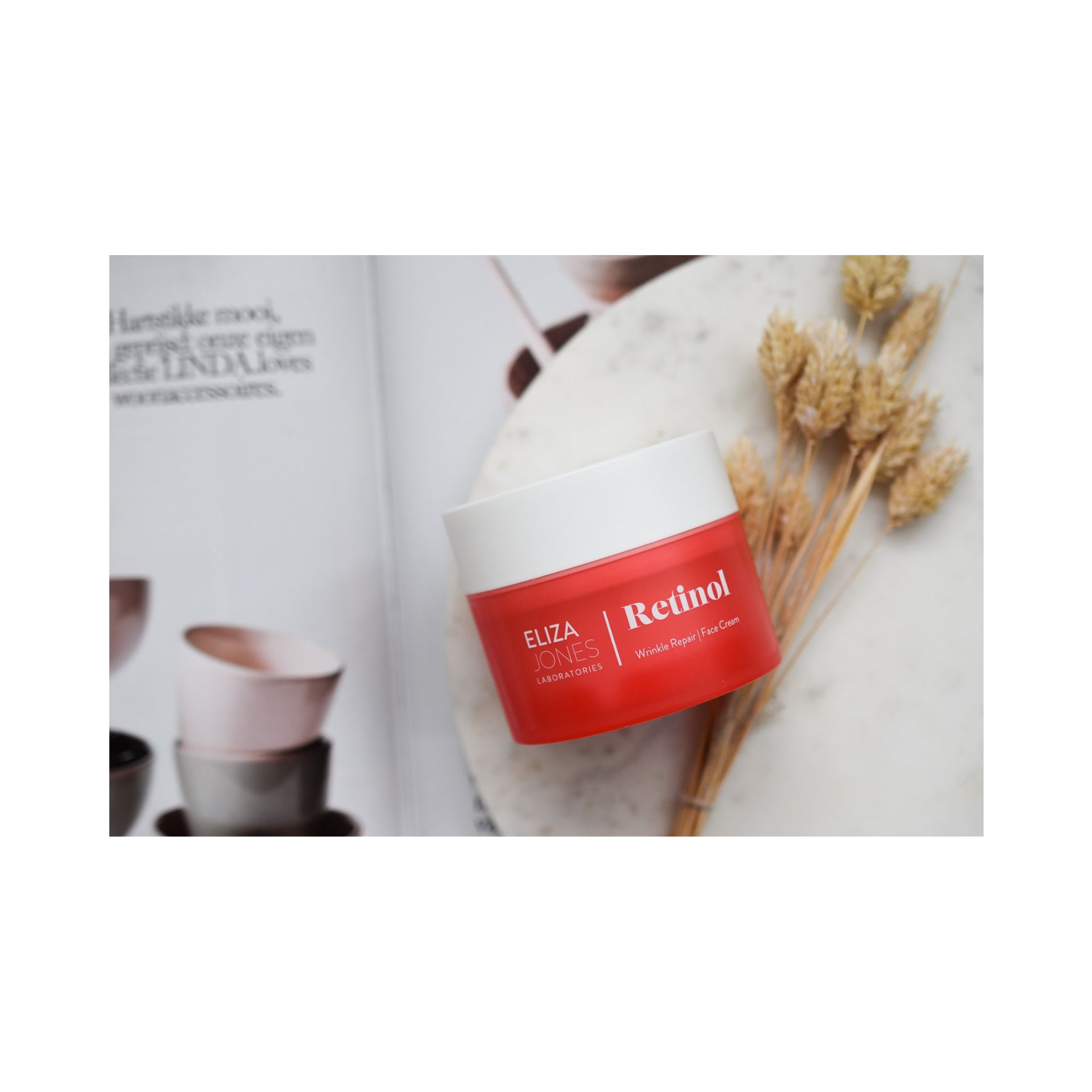 Eliza Jones Crème de Jour Visage 50 ml – Hydratation intensive, anti-rides au rétinol, éclat & réparation Wrinkle Repair