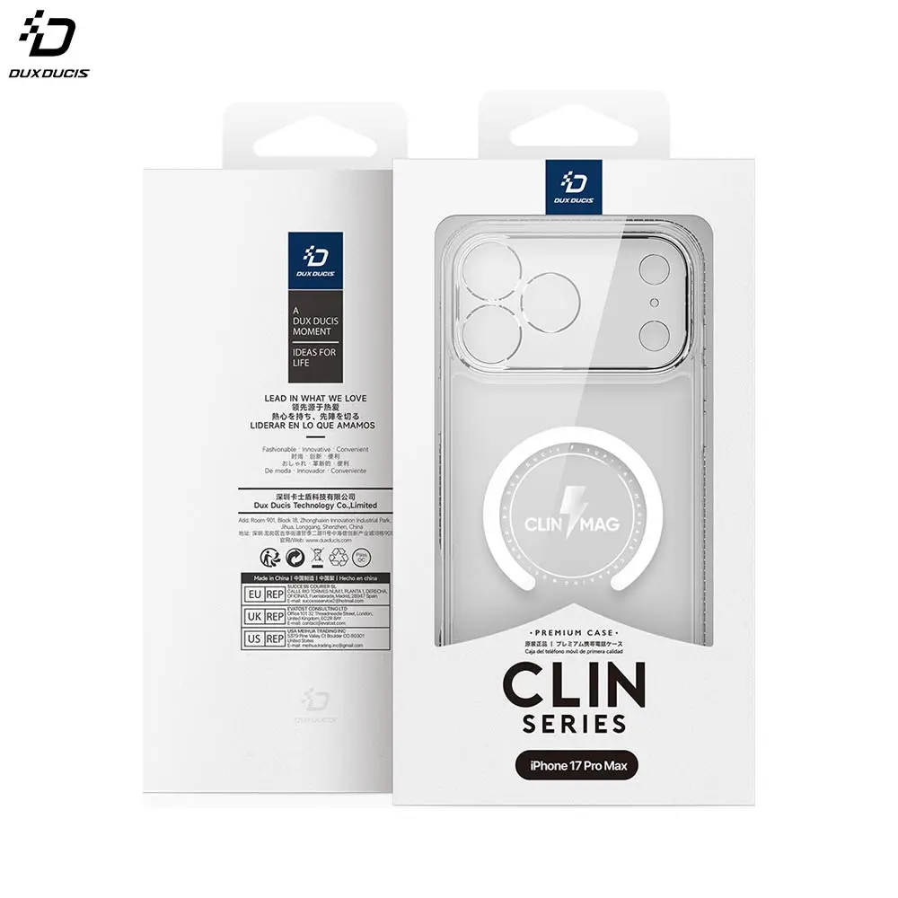 Coque de Protection Clin Mag Dux Ducis pour Apple iPhone 17 Pro Max – Transparent