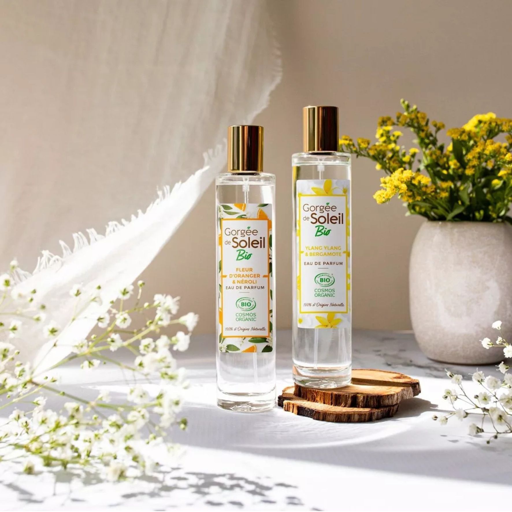 Gorgée de Soleil Eau de Parfum Ylang Ylang et Bergamote – BIO COSMOS 50 ml